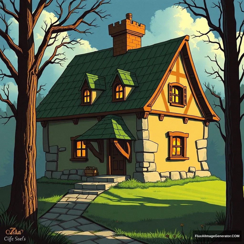 A house in The Legend of Zelda: Ocarina of Time. - Image