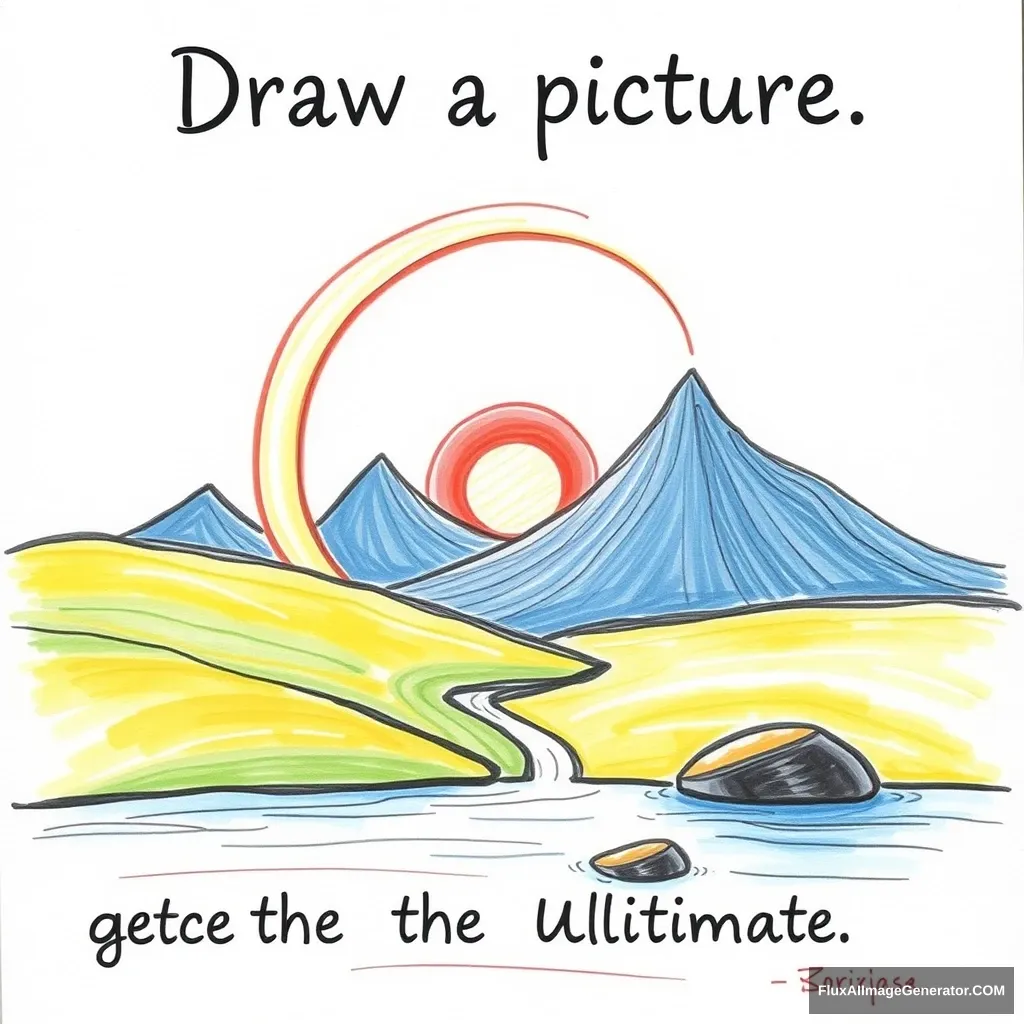 "Draw a picture: The infinite generates the ultimate." - Image