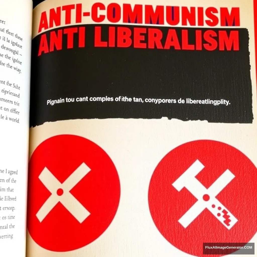 Anti-Communism Anti-Liberalism Book Page - Image