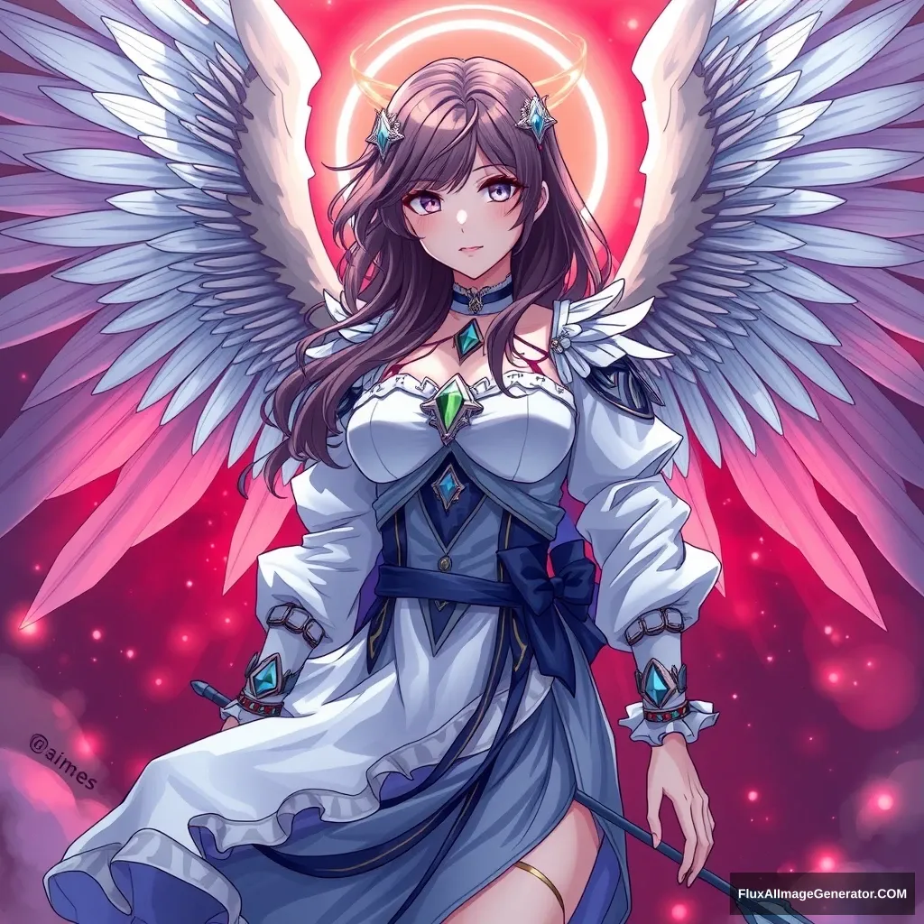 "Female Anime Archangel"