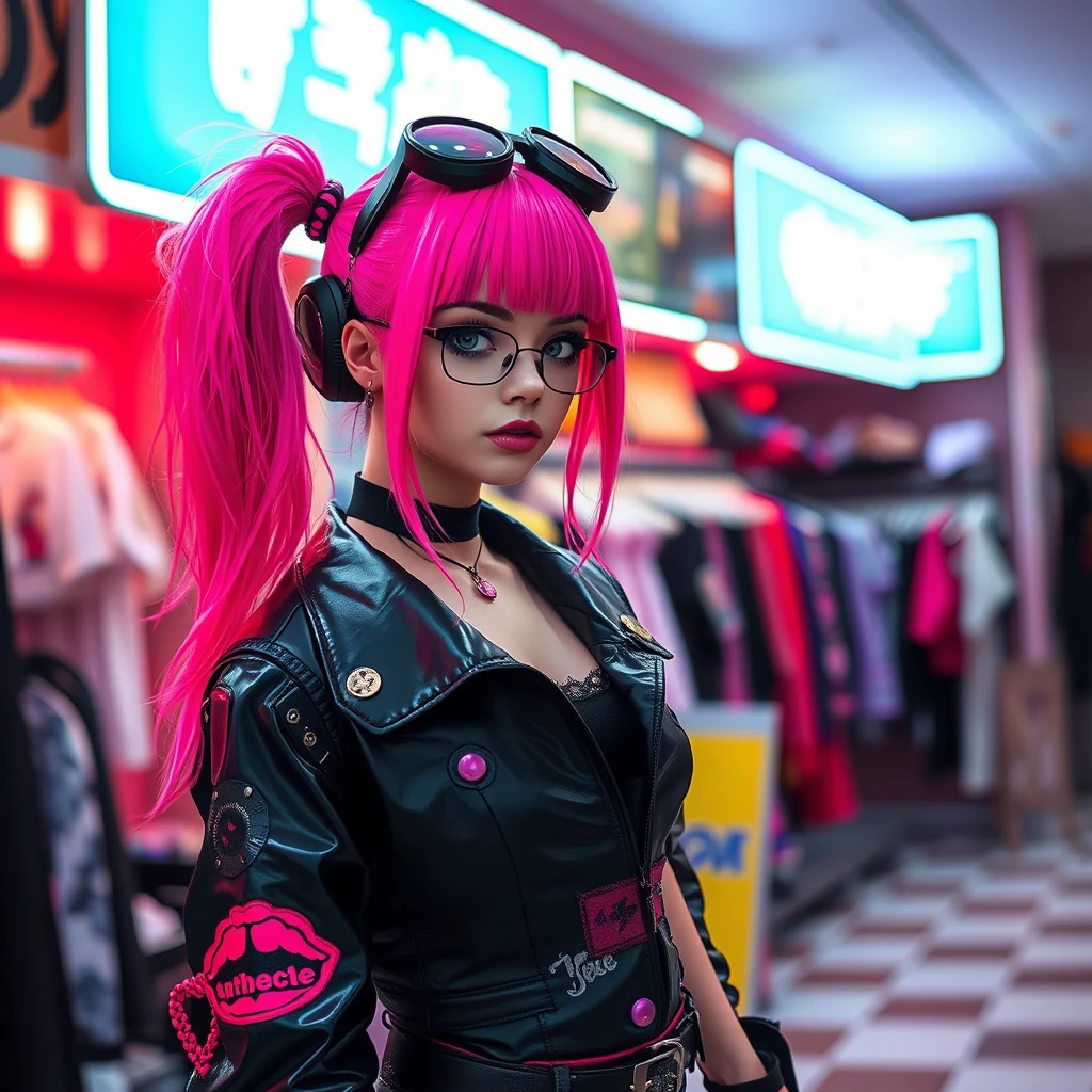 "Cyberpunk Sweet Girl Style Women's Clothing Store" - Image