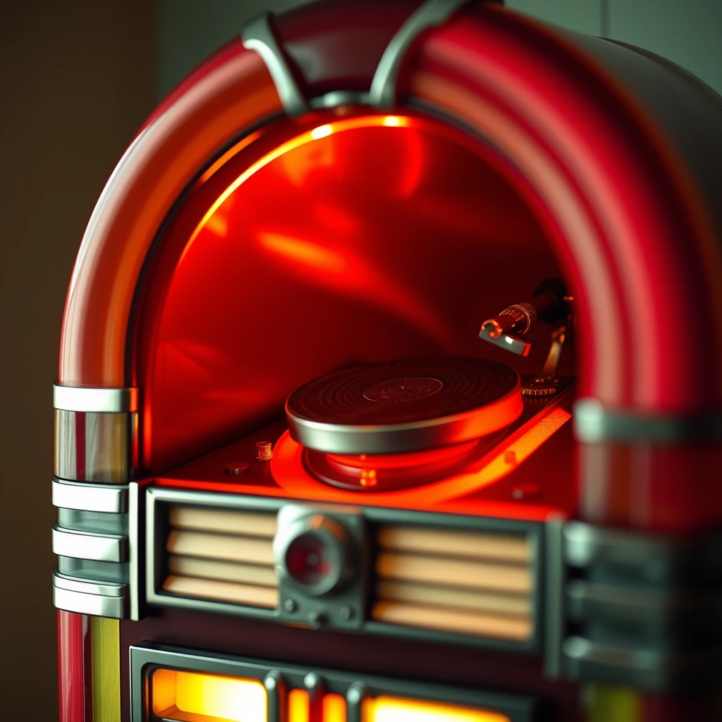 Jukebox, phonograph, macro