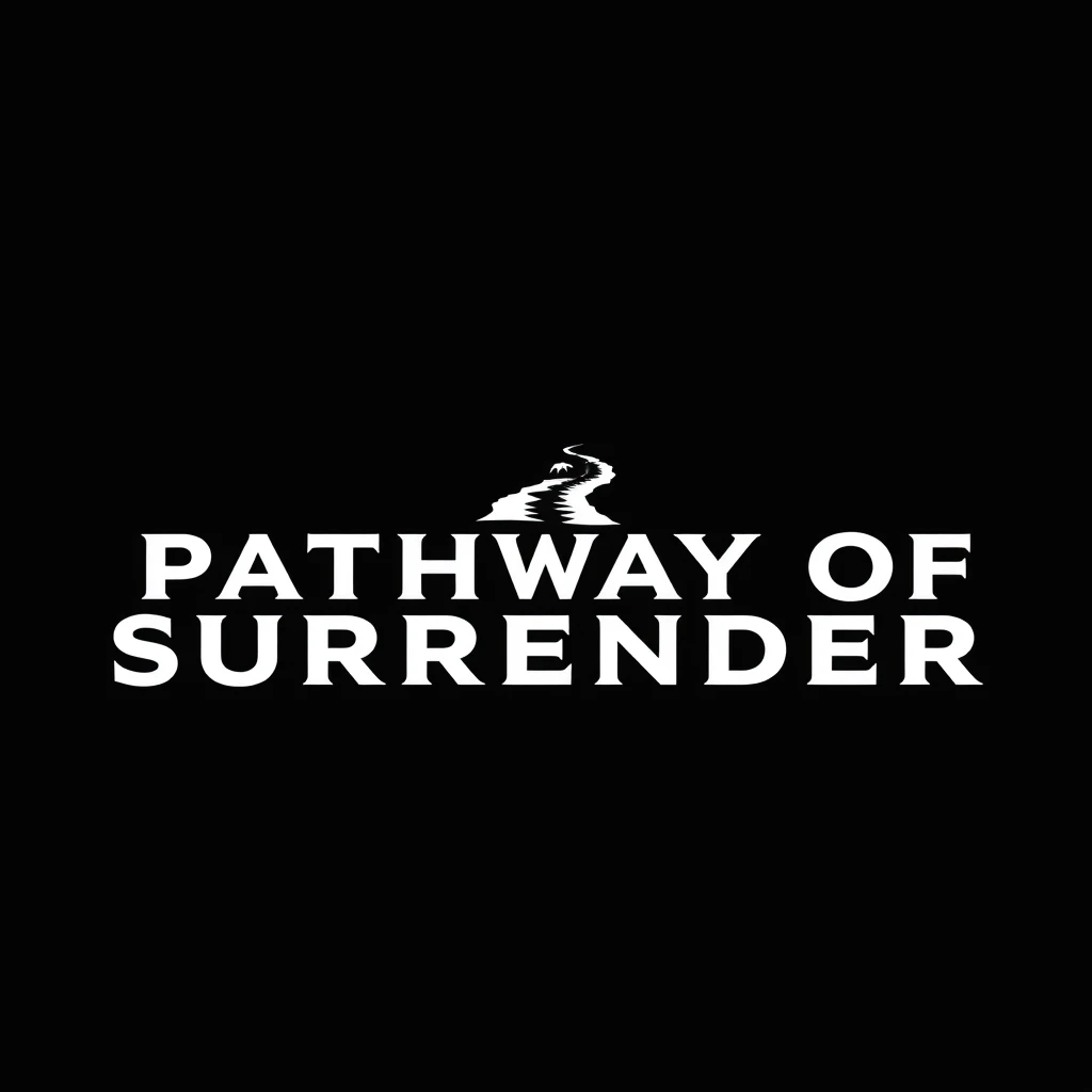 Pathway of Surrender Logo, minimal, black background - Image