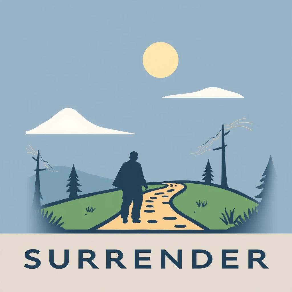 Minimal logo of pathway of Surrender