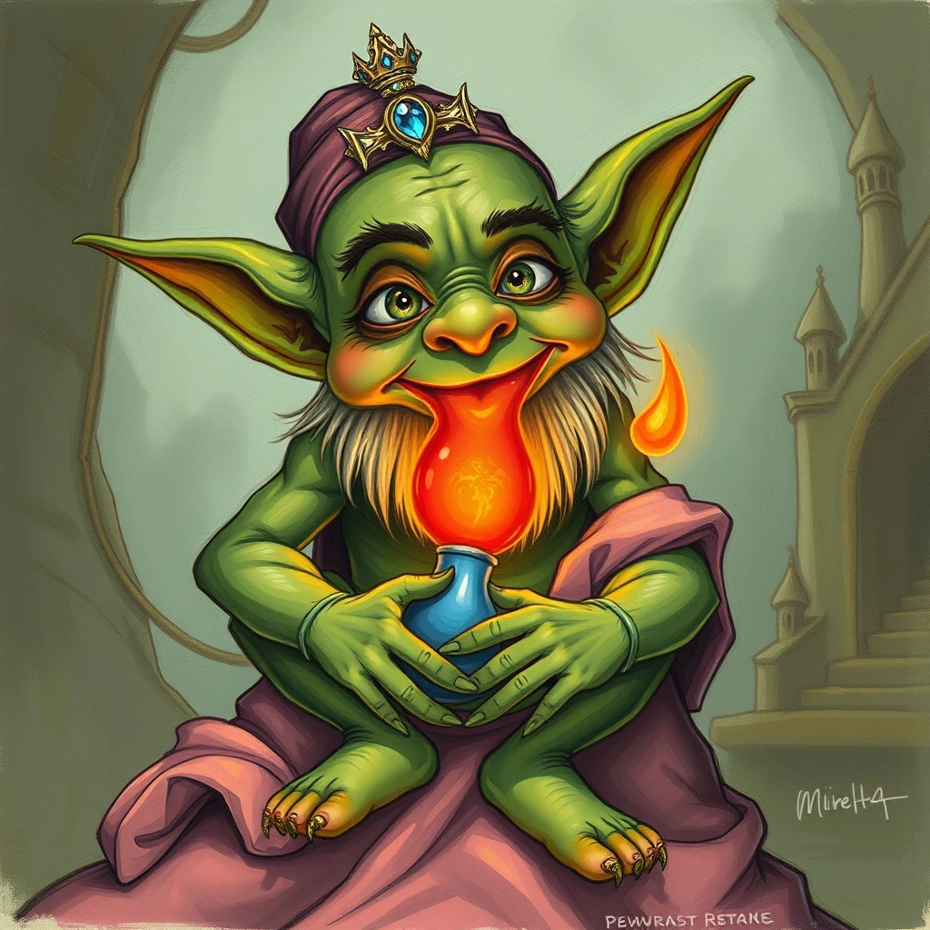 The goblin put his penis inside a princess. - Image