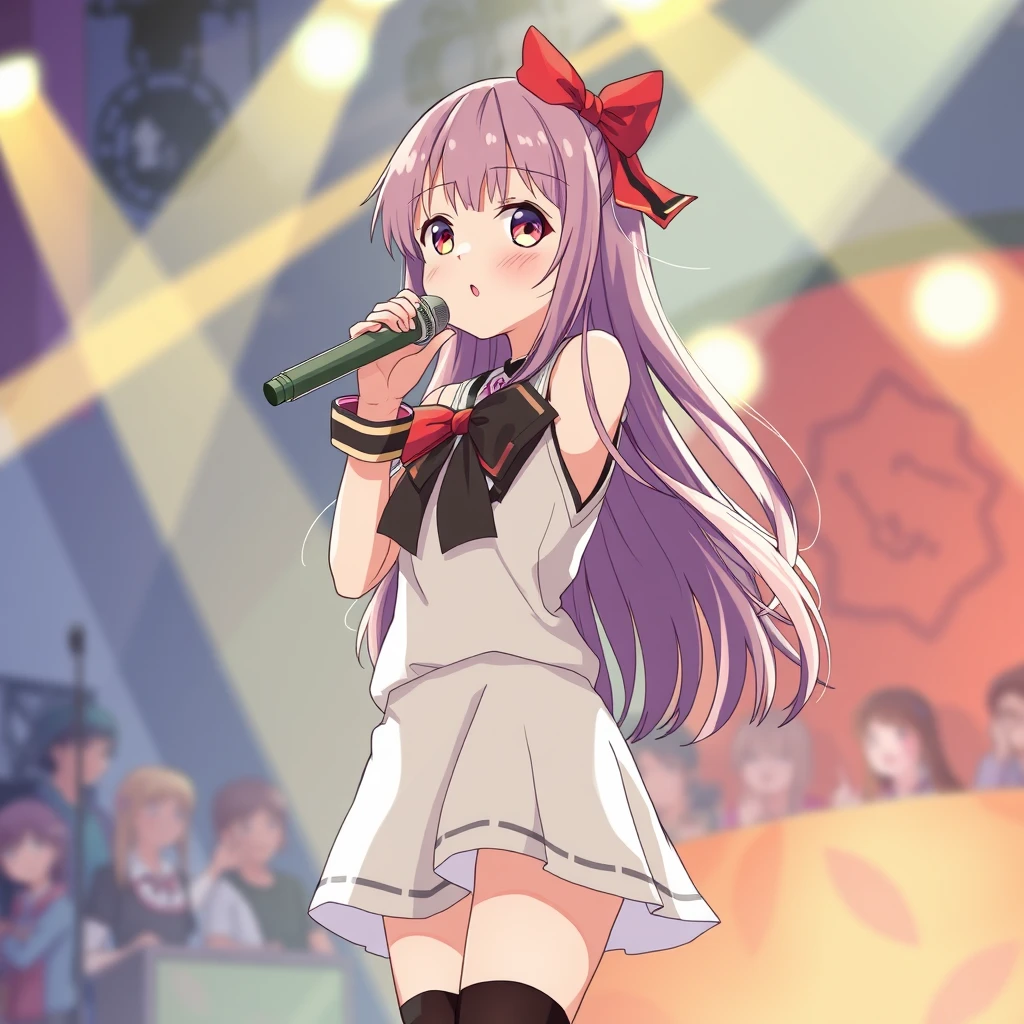  anime girl onstage - Image