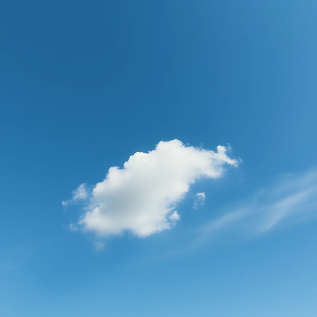 blue sky, wind, summer, white cloud