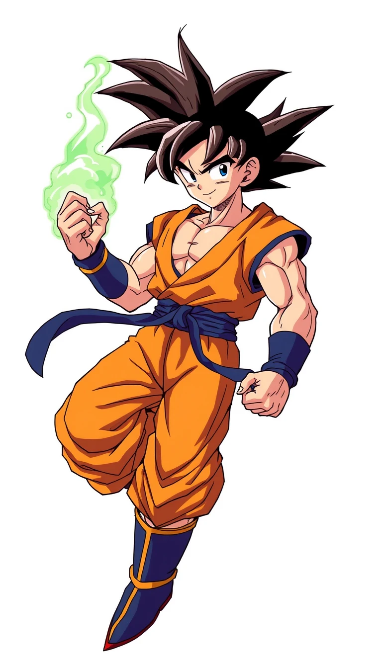 Son Goku, anime art style - Image