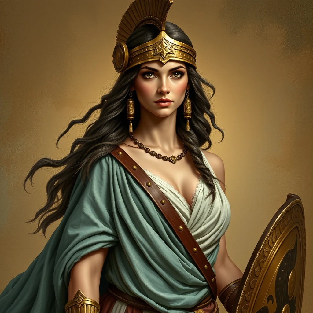 Ancient Greek Warrior Girl