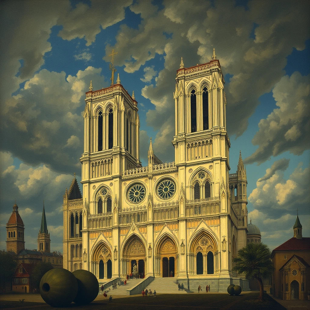 'in the style of Giotto: Notre Dame' - Image