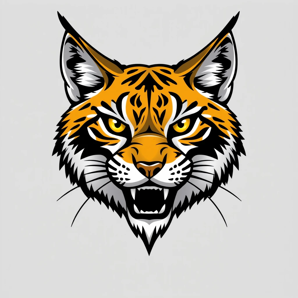 a front facing logo of a Lynx