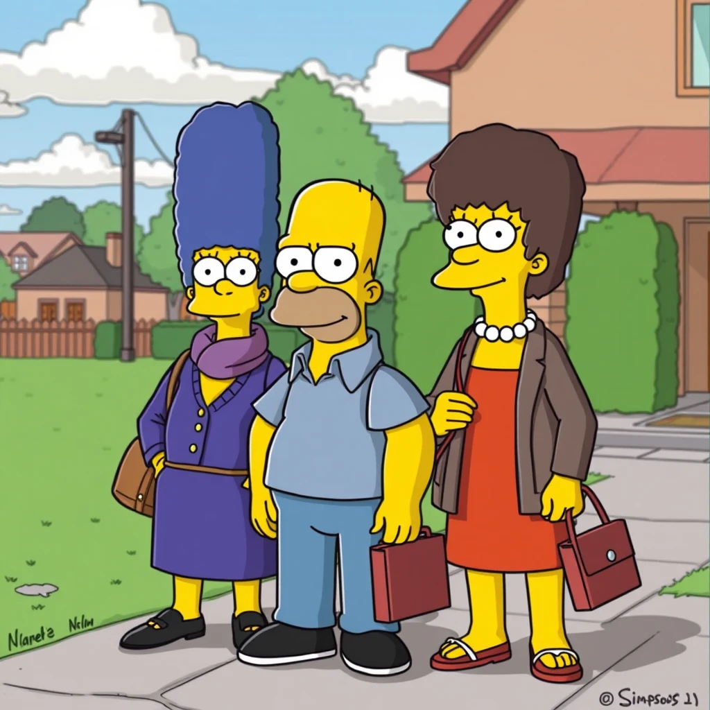 "Simpson as if they were real people." - Image