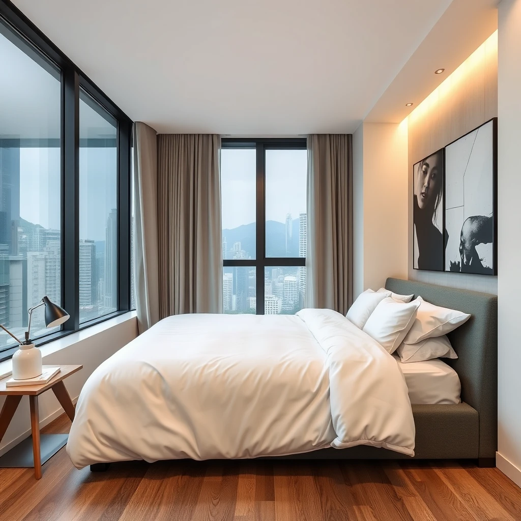 modern apartment in hong kong measuring 380 sqft - Image