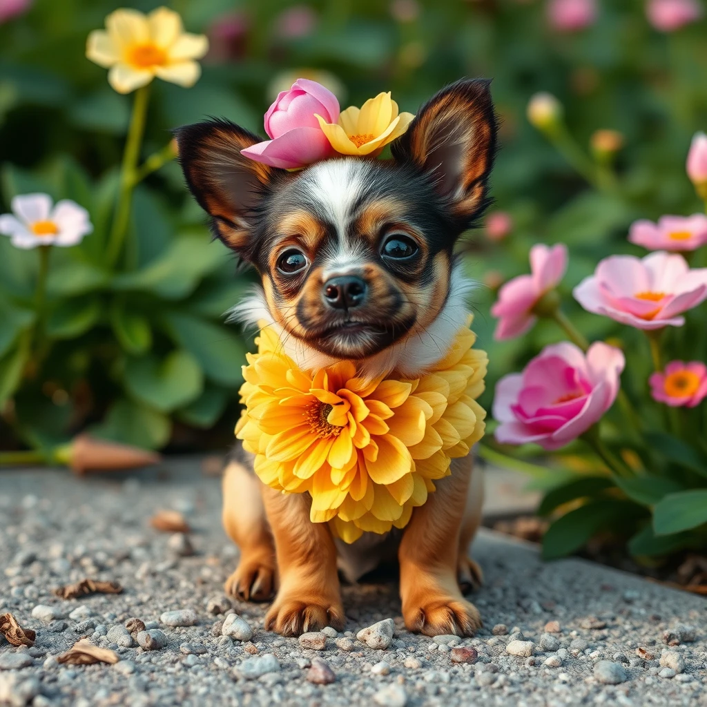 small flower dog - Image