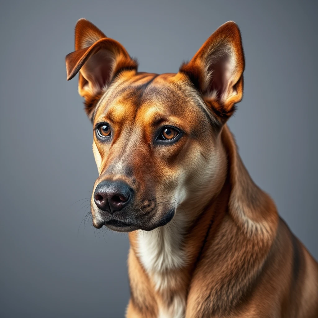 Imagine a dog with the classifications of “color:brown;age:4-10;” 
Now you are a professional photographer 
Create a stunning image of it. - Image