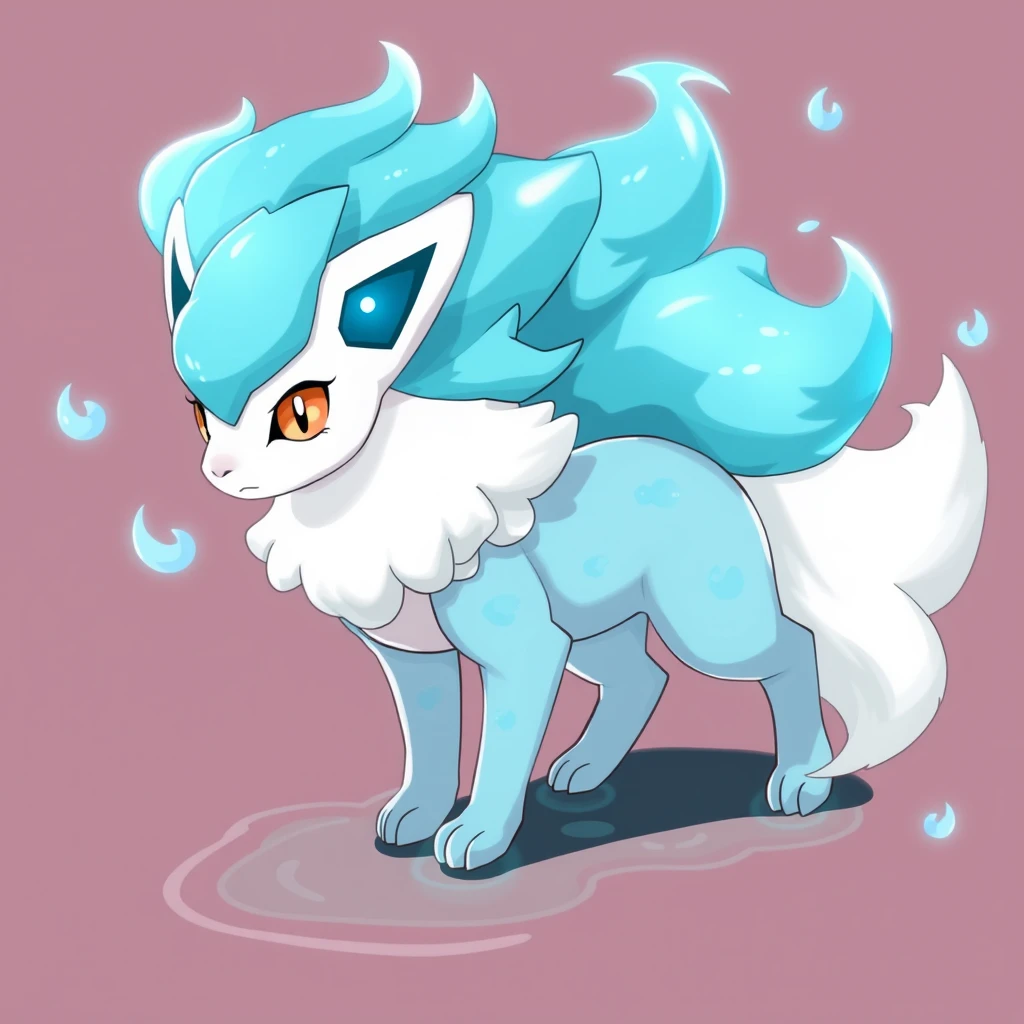 Water type Vulpix pokemon - Image