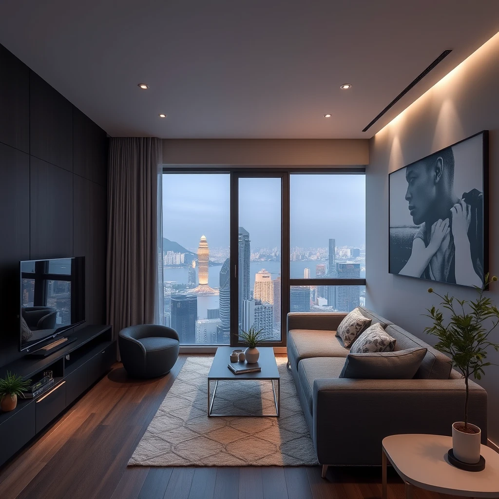 modern apartment in hong kong measuring 380 sqft