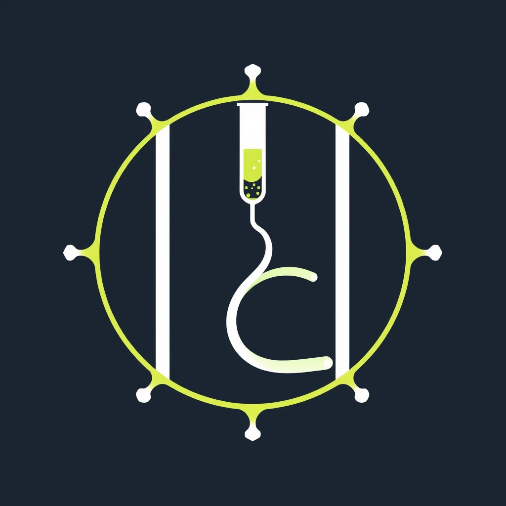 Logo for a microbiological science lab that includes the letters "HCL". - Image