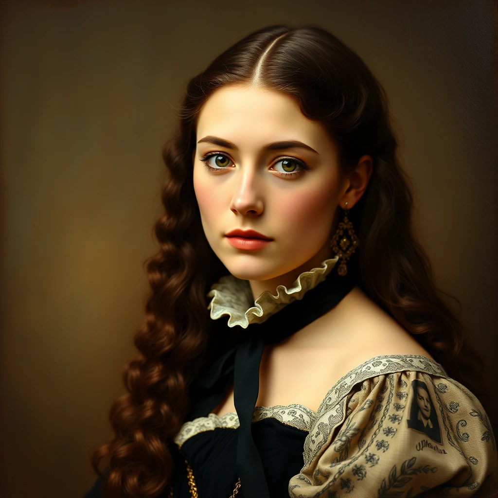 19th century woman portrait - Image