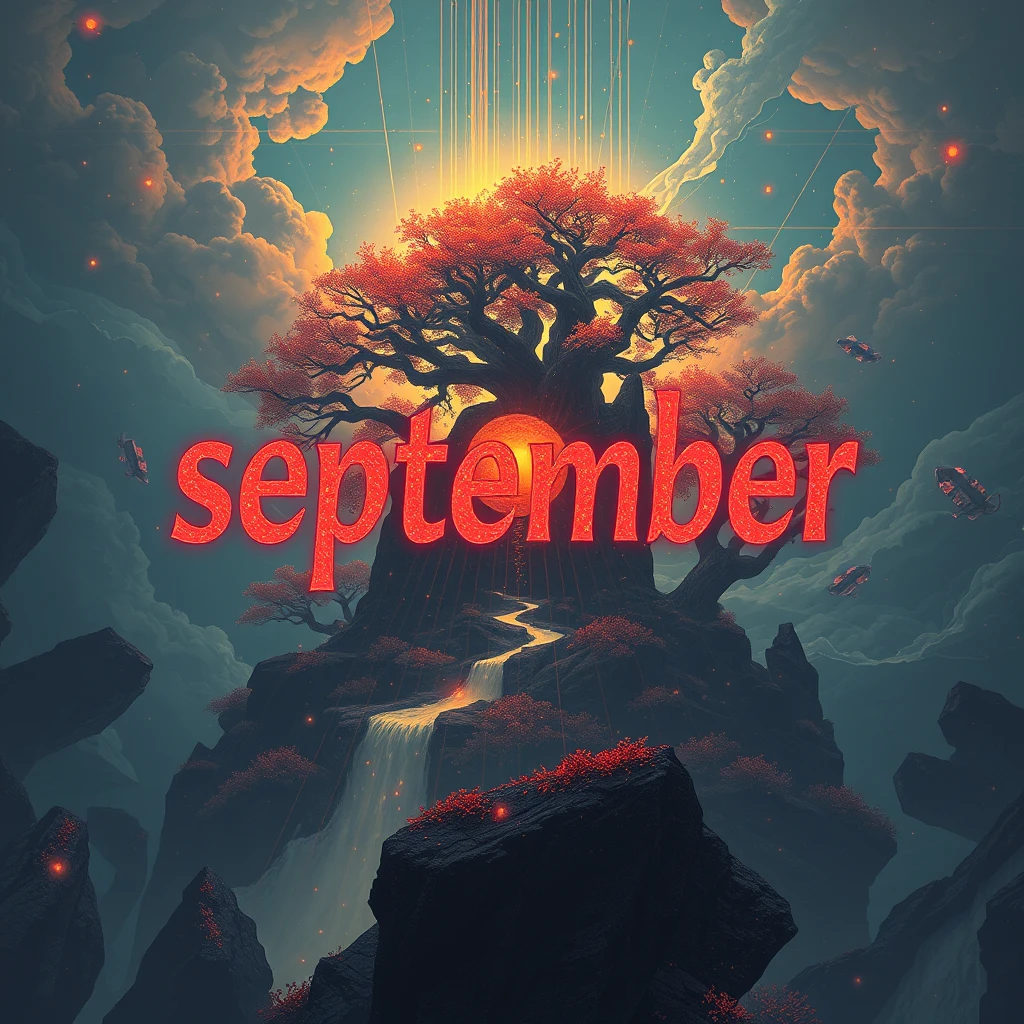 'text 'september digital' in an amazing artwork - Image