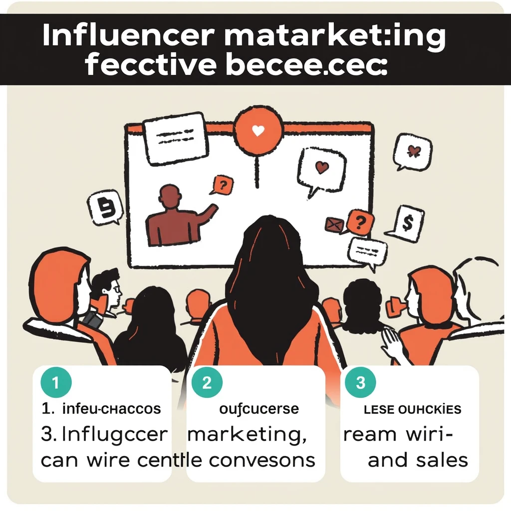 Influencer marketing is effective because:

1. Influencers have built trust with their audiences
2. Influencers can reach niche audiences
3. Influencer marketing can drive conversions and sales