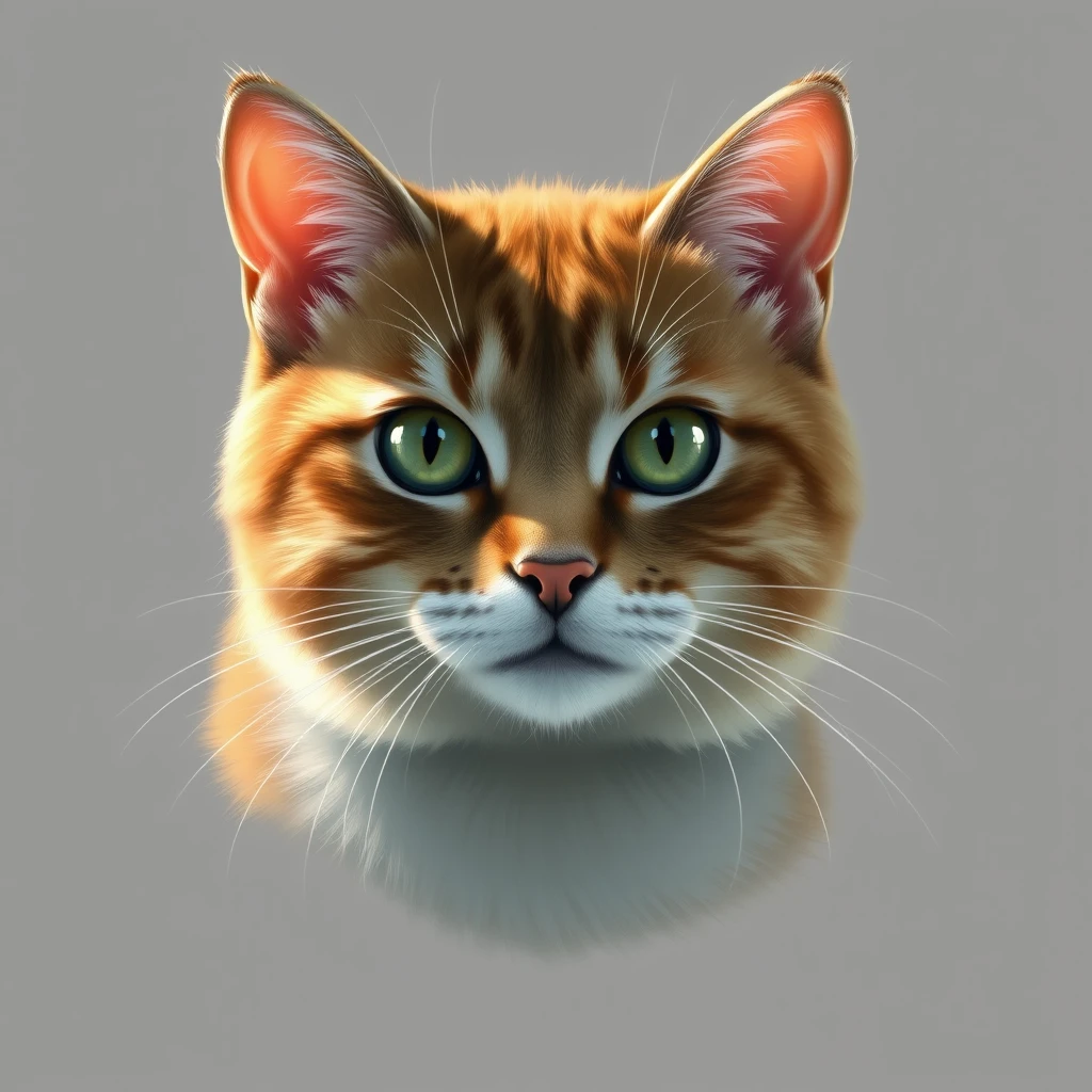 draw a photorealistic cat