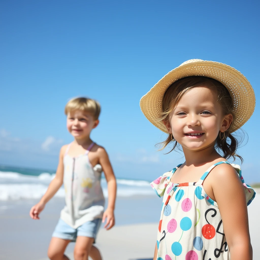 beach boy and girl 