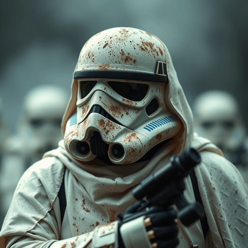 a ghost, dirty, horrible, stormtrooper