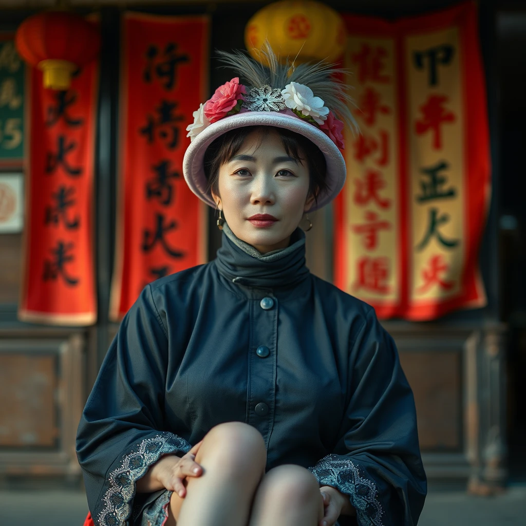 China, women, stockings, realism. - Image