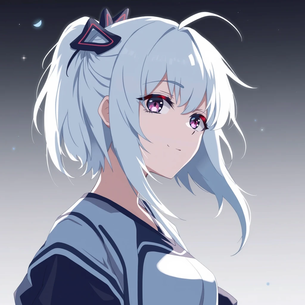 anime,white hair,wifu
