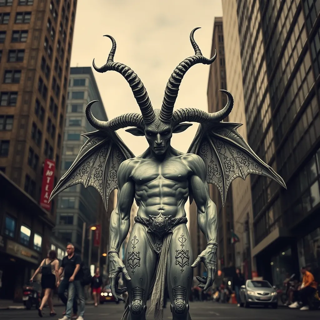 urban baphomet, hd photography - Image