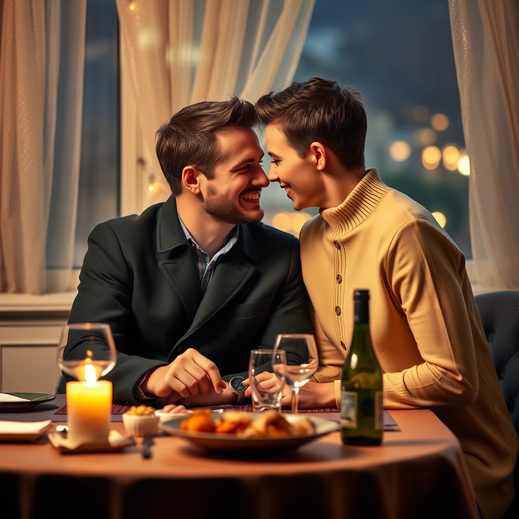 Imagine one couple having a 'Romantic' dinner, getting a little 'Closer', and they are Russian. - Image