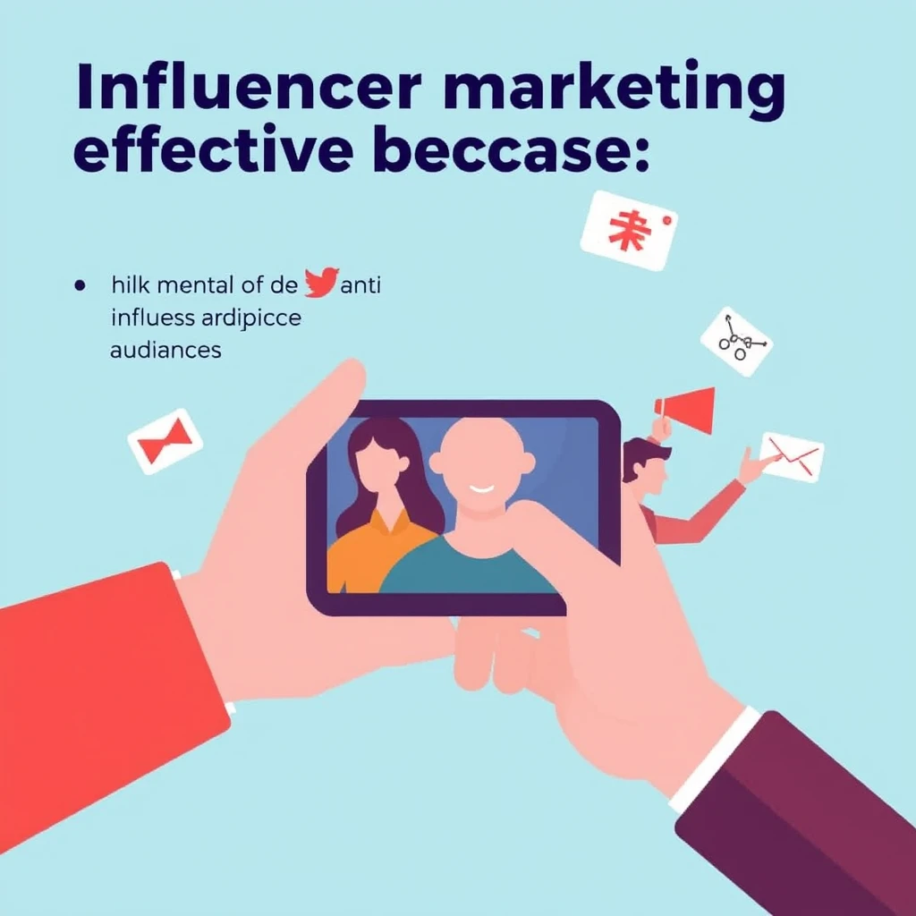 Influencer marketing is effective because:

1. Influencers have built trust with their audiences
2. Influencers can reach niche audiences
3. Influencer marketing can drive conversions and sales - Image