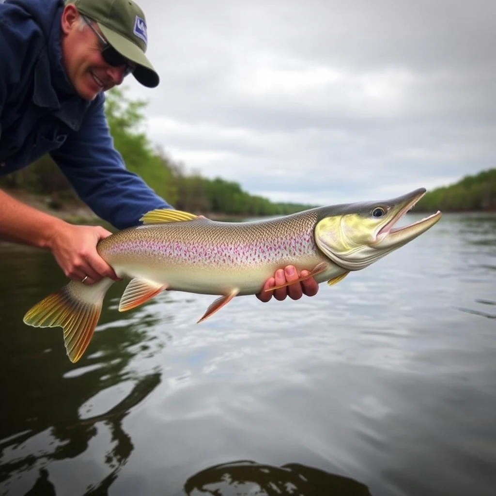 Fishing on River Pike - Image