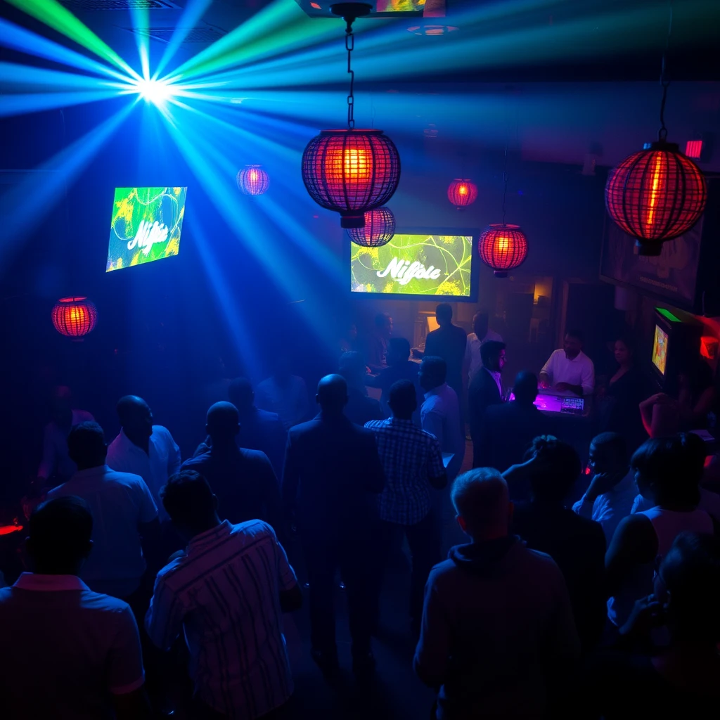 A bustling Nairobi club scene