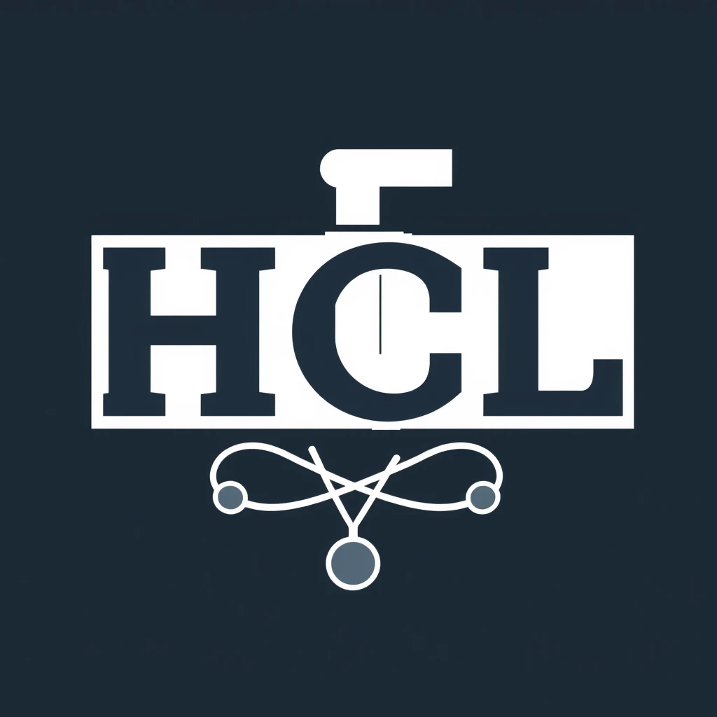 Logo for a science lab that includes the letters "HCL"