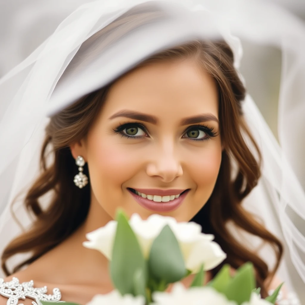 wedding woman photo, close-up