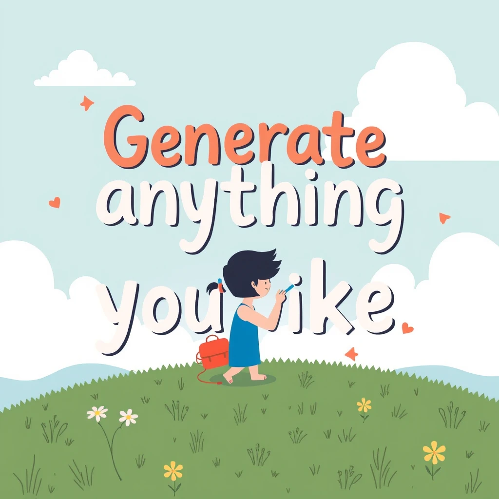 "Generate anything you like."