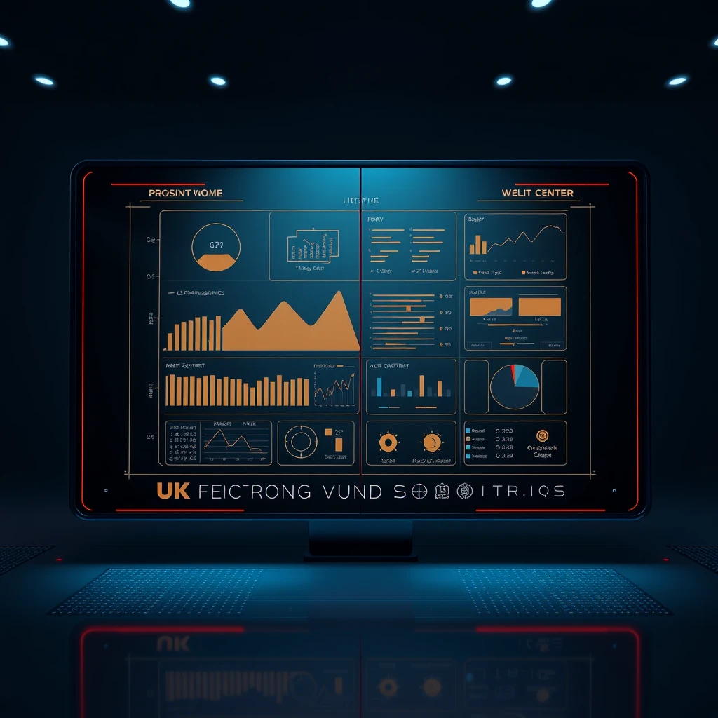 A front view of a super high-resolution electronic screen UI.