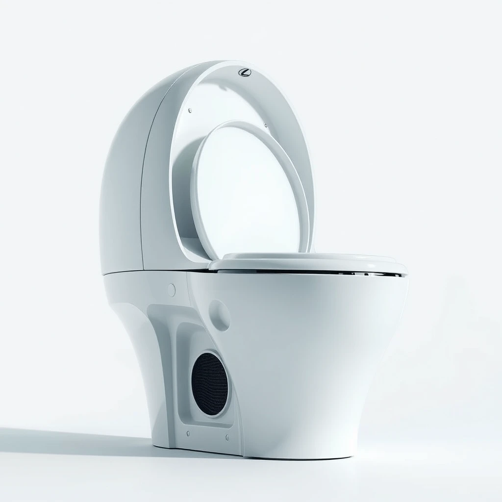 Toilet-shaped spaceship by LEXUS