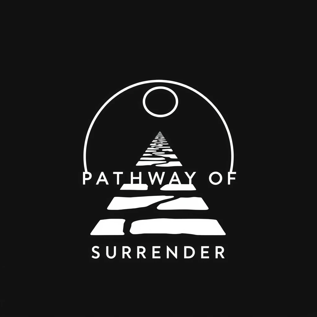 Pathway of Surrender Logo, minimal, black background - Image