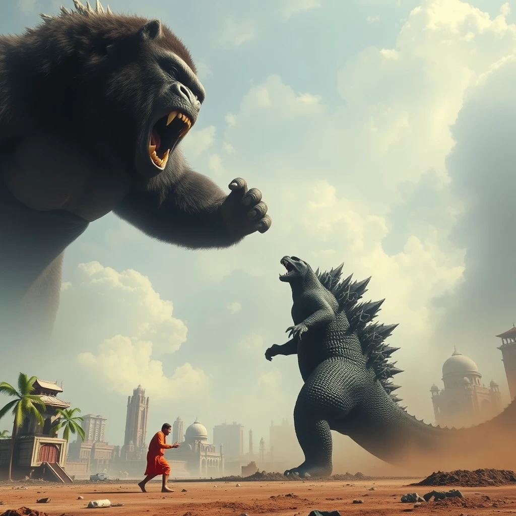 Kong vs Godzilla in India - Image