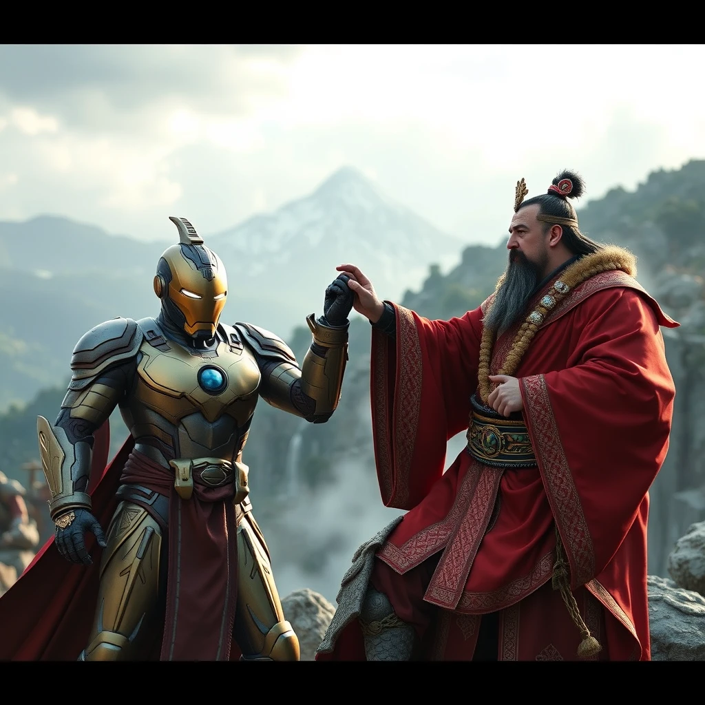 Iron Man and Journey to the West Tang Sanzang are together - Image