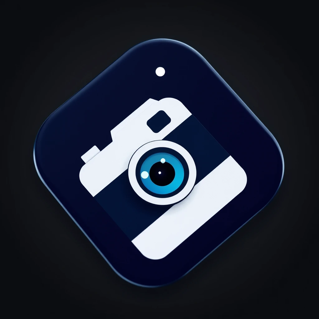 an app icon with camera - Image