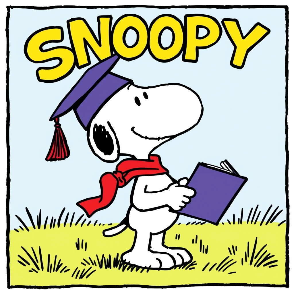 Comic: Snoopy with a College Degree - Image