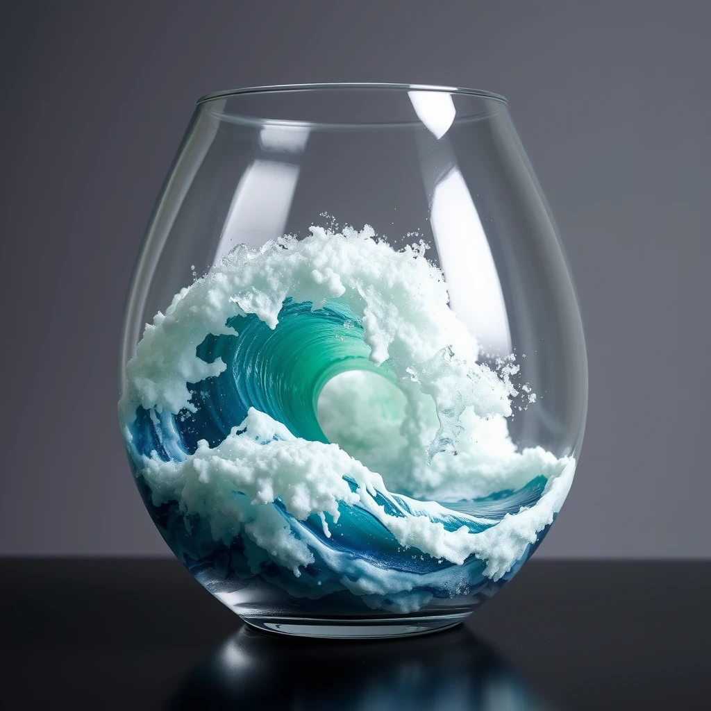 Tsunami in a glass vase - Image