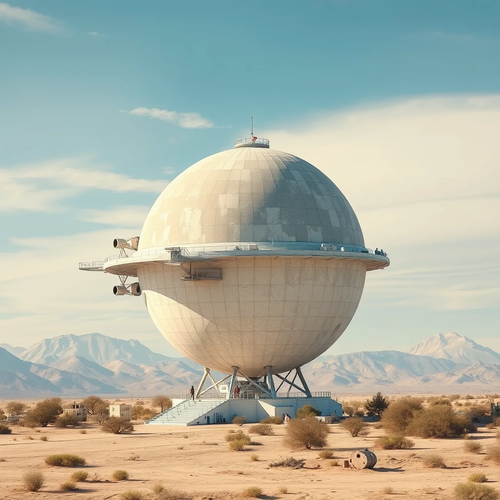 Moon-shaped spaceship - Image