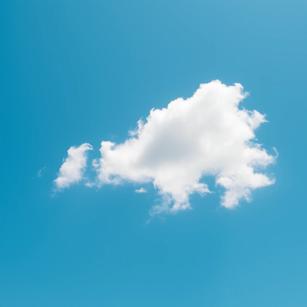 blue sky, wind, summer, white cloud