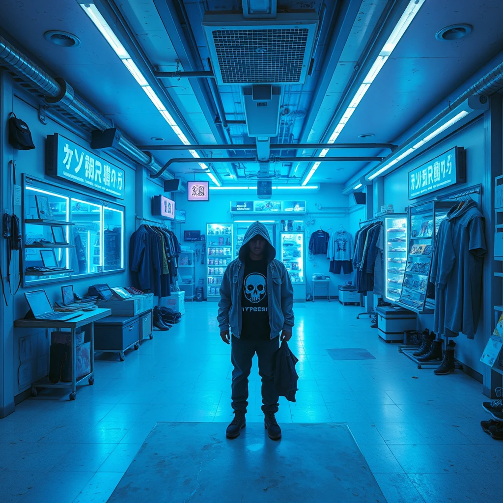 wear shop, cyberpunk, nobody, whiteground - Image