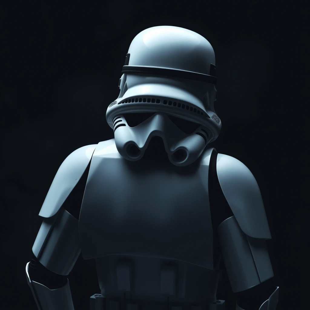 stormtrooper, dark backgroud